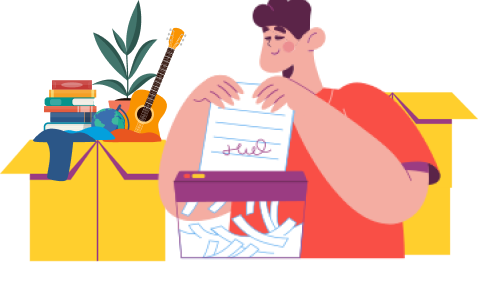 Declutter your unused items while moving