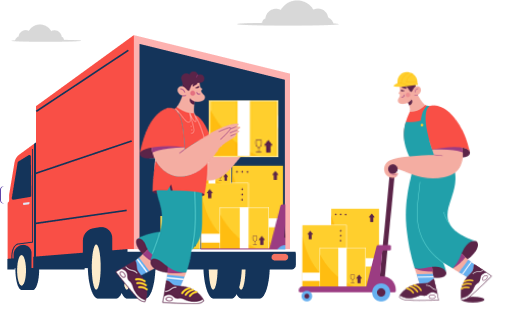 Moving Company is Loading Items